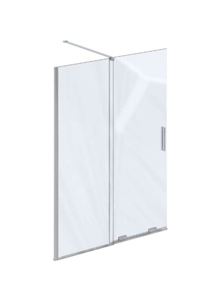 RAVAK - Roll Sprchová stěna Walk-In 120x195 cm, chrom/čiré sklo X9WVG0C00Z1