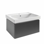 Koupelnová skříňka s umyvadlem SAT Feel 60x30x46 cm antracit mat SATFEEL60ANTU5 SATFEEL60ANTU5