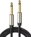 Ugreen 10638 černá / Audio kabel / Jack 6,35 mm (M) - Jack 6,35 mm (M) / 1 m (10638)