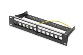 DIGITUS Patch panel 12-Port černá / Patch panel / Modulární / 1U (DN-91420)