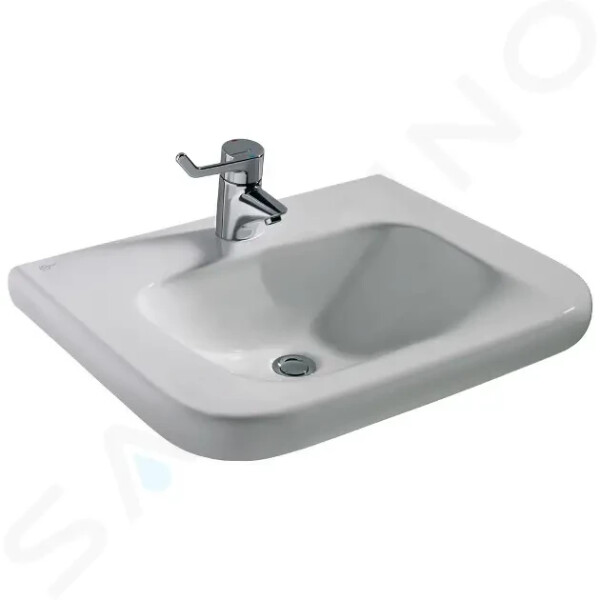 IDEAL STANDARD - Contour 21 Umyvadlo bezbariérové 600x560 mm, 1 otvor pro baterii, bez přepadu, bílá E512301