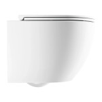 OMNIRES - Závěsné WC OTTAWA SILENT POWER™ se sedátkem soft-close, 49 x 37 cm, matná bílá OTTAWASPMWBM