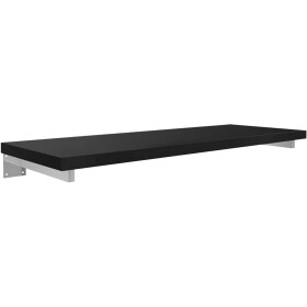 CERANO Deska pod umyvadlo Navira Pro + 2 skryté konzole - černá matná - 80x46x3,6 cm