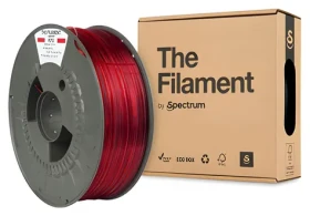 The Filament PETG transparentní červená / Struna pro 3D tiskárnu / 1,75 mm / 1 kg (TF-24028)