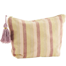 MADAM STOLTZ Kosmetická taška Striped Cotton, multi barva, textil
