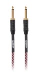 Cascha Professional Line Guitar Cable Straight Tweed Red 6 m