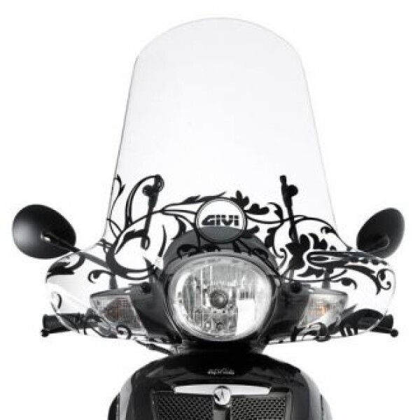 149ASP plexi čiré Aprilia Scarabeo 125-200 (07-11), vxš530x700 mm, s ochrannou rukou