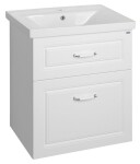 Aqualine FAVOLO umyvadlová skříňka 61,5x72,5x44cm, bílá mat