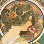 Kalendář 2025 poznámkový: Alfons Mucha, 30 30 cm