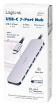 USB Hub 7 portů USB-A 20W PD / USB Hub / USB 3.2 / 5 Gbps (UA0457)