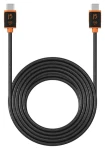 J5Create USB-C Sync Charge kabel černá/oranžová / Nabíjecí kabel / USB-C - USB-C / 100W PD / 3 m (JUCX25L30-N)