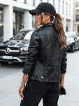 Dámská kožená bunda TY3893 černá - FashionStreet L