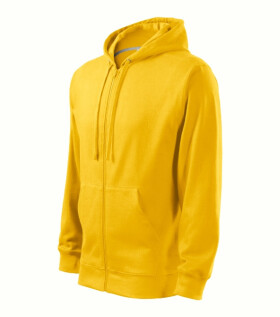 Trendy Zipper mikina pánská žlutá XL