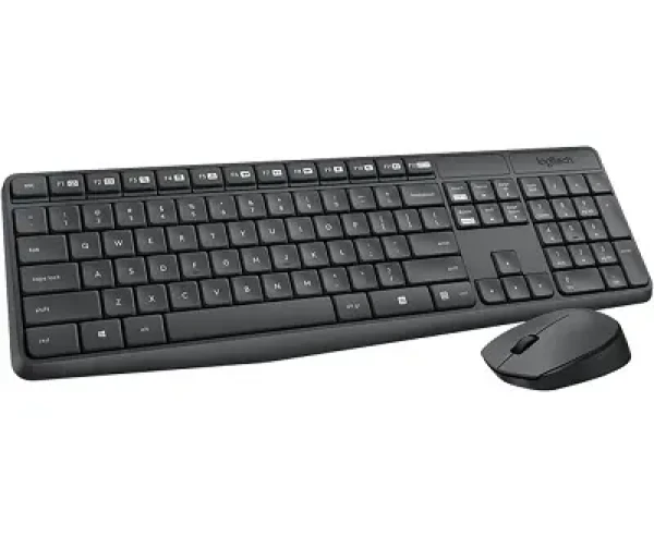 Logitech Wireless Desktop MK235 IT / Klávesnice / Myš / USB / Šedá / IT (920-007913)