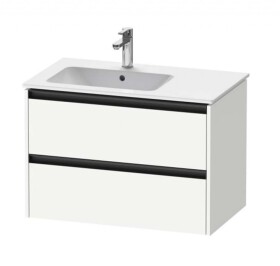 DURAVIT - Ketho.2 Umyvadlová skříňka 55x81x48 cm, 2 zásuvky, matná bílá K25267018180000