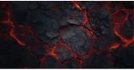 TLAMA games Herní podložka (playmat) 120 x 90 cm (4'x3') - různé motivy (neoprenová, obšitá, playmat) Láva (Lava)