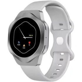 Canyon Hexagon 88 stříbrná / Chytré hodinky / 1,43" AMOLED / tep, SpO2 / BT 5.3 / IP67 / Android a iOS (CNS-SW88SS)