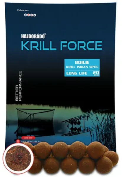 Haldorádó Boilies Krill Force Long Life 700g 20mm Krill Indian Spice (HD32370)