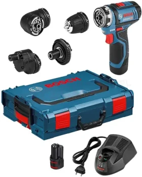 BOSCH GSR 12V-15 FC Professional / Aku vrtací šroubovák / 2x GBA 12V 2.0Ah (06019F6000)