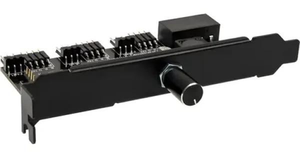 Lamptron CFM36 černá / Kontrolér ventilátorů a LED / PCI slot (LAMP-CFM36B)