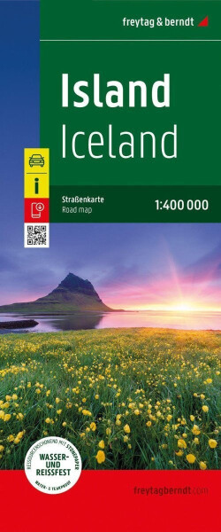 Island 1:400 000 / cestovní mapa
