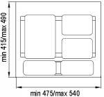 Gollinucci vestavný odpadkový koš Sistema 901 (231188)