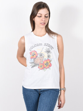 Volcom Stone Hour white dámská tílko - M