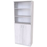Nábytek Mikulík Skříň program sektor č.9 prosklená - hl. 43 cm Rozměry: (š x h x v): 80 x 43 x 175 cm