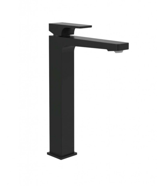 VILLEROY & BOCH - Architectura Square Umyvadlová baterie s výpustí Push-Open, AquaSmart, matná černá TVW125002000K5