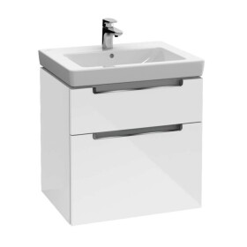 VILLEROY & BOCH - Subway 2.0 Umyvadlová skříňka, 59x59x45 cm, 2 zásuvky, Glosy White A90910DH