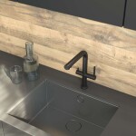 Kielle - Wimeo Dřezová baterie s filtrační funkcí, matná černá 10525F24