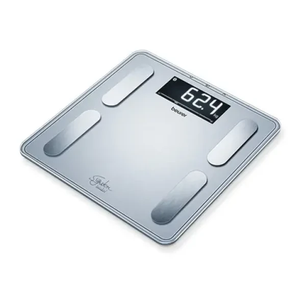 Beurer BF405 stříbrná / digitální osobní váha / 200kg / rozlišení 100g / BT (76006)