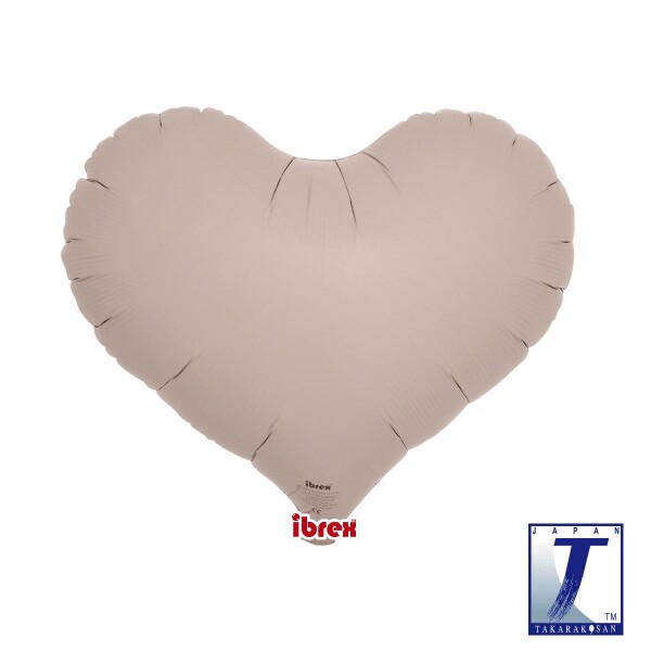 Balónek srdce hnědo šedé 35 cm Balónek srdce hnědo šedé 35 cm