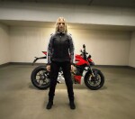 Dámská bunda na moto Xrc Haderg Air 2.0 fluo/grey - L / černá