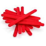 Cake star Akrylatové tyčky na nanuk červená délka 11,5cm (10ks)