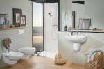 VILLEROY & BOCH - O.novo Závěsný bidet 360x560 mm, 1 otvor pro baterii, CeramicPlus, alpská bílá 546000R1