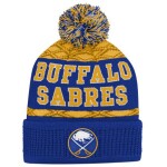 Outerstuff Dětská zimní čepice Buffalo Sabres NHL Puck Pattern Cuffed Pom