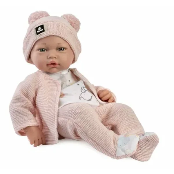 Guca 894 NEW BORN - realistická panenka miminko s měkkým látkovým tělem - 36 cm