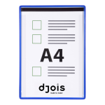 Djois kontrolní magnetický rámeček s kapsou, A4, modrý, 5 ks