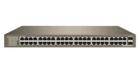 Tenda TEG1050F / Switch / 48x Gigabit RJ45 + 2x SFP / Fanless / Rackmount / VLAN (75011910)