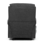 Polohovací křeslo, elektrické kabelové ovládání, šedá, látka, TV-S8348 GREY2