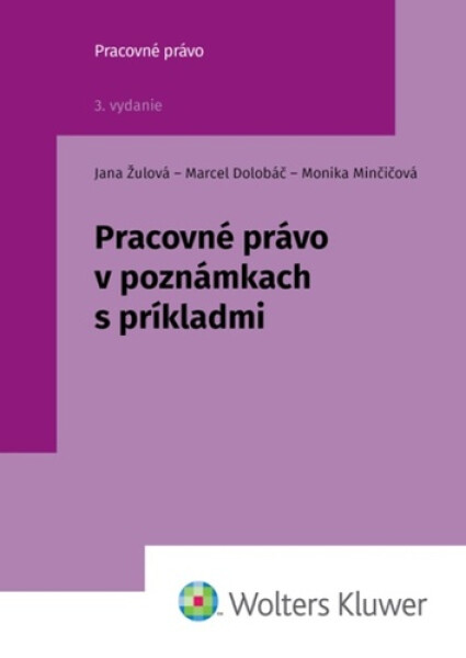 Pracovné právo v poznámkach s príkladmi - Jana Žuľová; Marcel Dolobáč; Monika Minčičová