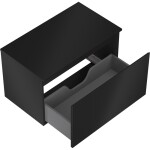 MEXEN/S - Orio koupelnová skříňka pod umyvadlo 80 cm s deskou, 1 šuplík, černá mat 91A10-08047-1-BFC71