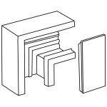 Hager GLT5010 parapetní lišta montážní elektroinstalační krabice (d x š) 71 mm x 64 mm 1 ks šedobílá (RAL 7035)