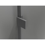 MEXEN/S - Lunar L sprchové dveře křídlové pravé 115 cm, transparent, grafit metal 834L-115-000-95-00-P