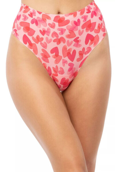 Dámská tanga Love Vibes string maxi - JULIMEX růžová M