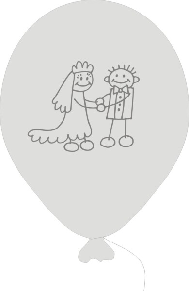 Svatební balonky panáčci Balonky.cz Svatební balonky panáčci Balonky.cz