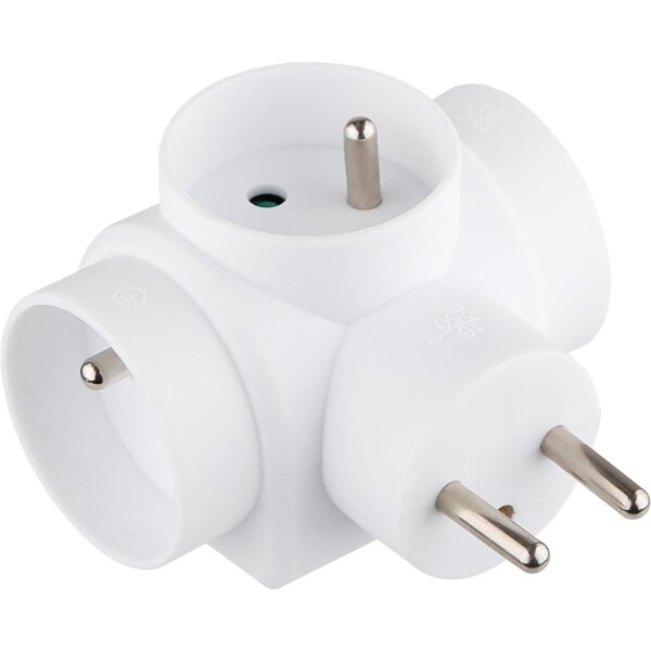 STREND PRO 215718 Zásuvka rozbočovací, 3x kulatá, max. 16A