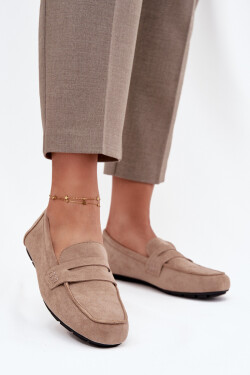 Loafersy Mokasyny Damské Ploché Béžové Soreline 36