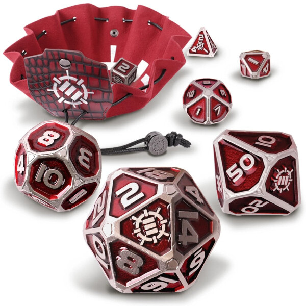Dungeons & Dragons Sběratelský set kostek (červený)